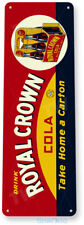 TIN SIGN Royal Crown RC Cola Carton Soda Cola Drink Kitchen Metal Decor B587