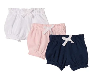 Girls kids Shorts Multipacks 3M blue white pink Bloomer - Picture 1 of 3
