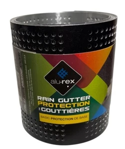 Rollo de protección de canalones de lluvia Alu-Rex de 20 pies aluminio drena agua y previene zuecos - Imagen 1 de 7