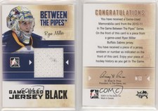 2010-11 ITG Between the Pipes Game-Used Black Jersey /120 Ryan Miller #M-53