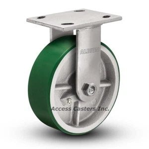 16PI04201R 4" x 2" Albion Rigid Plate Caster Polyurethane Wheel 700 lbs Capacity - Picture 1 of 6