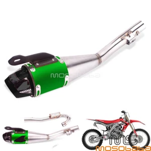 Stainless Steel Exhaust Pipe Muffler System Complete For Honda CRF230F 2008-2020 - Foto 1 di 9