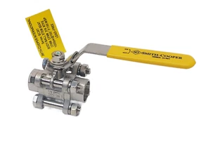 Smith-Cooper SC301SWG 1/2 in 316 Stainless Socket Weld Ball Valve 1000 WOG - Picture 1 of 1