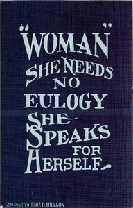 1907 Arts & Crafts no Eulogy She Speaks for herself saying Postcard 25-10421 - Picture 1 of 2