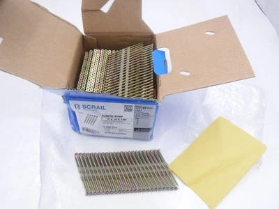 Paquete de 1000 tornillos cuadrados de tira de plástico Fasco Beck de 3" x 0,113/.134" 20° Foto 1 de 4