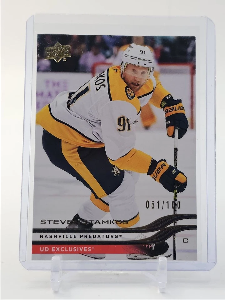 STEVEN STAMKOS 2025-26 UPPER DECK SERIES 1 EXCLUSIVES HOCKEY /100 Q0M-522 - Image 1 of 2