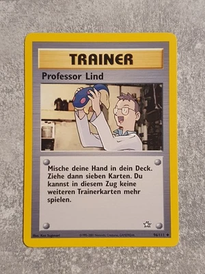 Pokémon Trainer Karte • Professor Lind • Neo Genesis Set • 96/111 • Pokemon - Bild 1 von 2