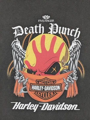 Camisa Harley-Davidson Five Finger Death Punch para Hombres 3XL Banda Negra Gráfico de Metal Foto 1 de 4