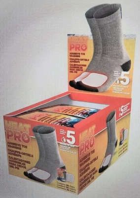 Heat Pro Adhesive Toe Warmers 30 Pairs 60Individual 5 Hours Heat EXP 2029 Sealed - Image 1 of 4