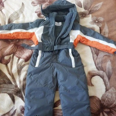 Aquamarine Ski Suit Kids Size 98-104 cm Grey One Piece Snowboard - Image 1 of 4