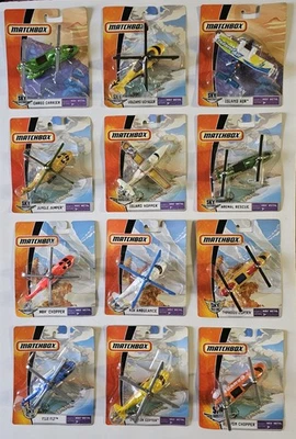 Matchbox Sky Busters Lot of 12 Helicopters/Planes Plus 1 Mystery (No Duplicates) - Image 1 of 4