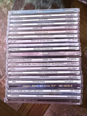 Zyx Import Cd Single Bundle, 21 Euro Dance Cd Singles Various Artists Rare .. Foto 1 de 4