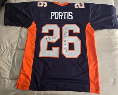 Clinton Portis Denver Broncos Signed Custom Jersey Inscribed "ROY 02" JSA Cert. - Image 1 of 4