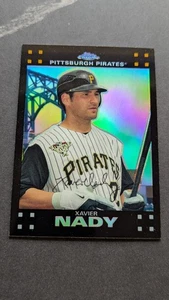 2007 Topps Chrome Refractor #200 Xavier Nady Pirates - Picture 1 of 2