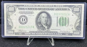 1934 $100 Small Size Federal Reserve Note, Cleveland, Circulated Z56 - Picture 1 of 2