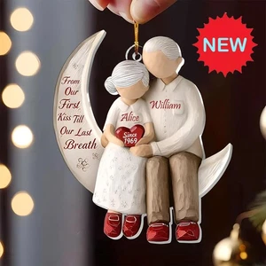 Personalized Christmas Ornaments ,Custom from Our First Kiss Till Our LastBreath - Picture 1 of 13