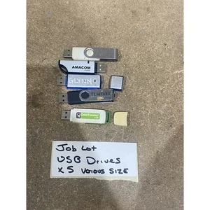 (Job Lot of 5) Various Brands USB Drives Multicolour Various Sizes Lightweight - Picture 1 of 7