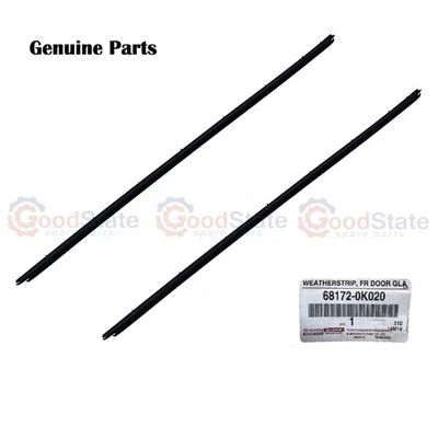Genuine Hilux KUN16 KUN15 Single Cab Front Inner Door Belt Weatherstrip Set - Image 1 of 4