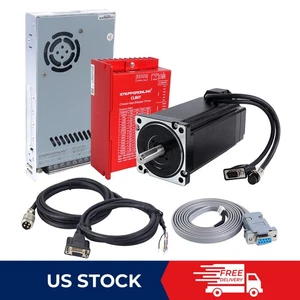 Nema 34 12Nm 1700oz.in Closed Loop Stepper Motor Kit V2.0 w/ Power Supply - Picture 1 of 7
