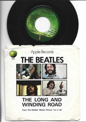 BRIT INV. 45 W PIC SLEEVE -BEATLES - THE LONG AND WINDING ROAD -HEAR -1970 APPLE Foto 1 de 3