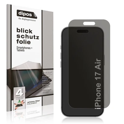 Protector de Pantalla para Apple iPhone 17 Filtro de Privacidad Aire Protección 4 Vías dipos Foto 1 de 4