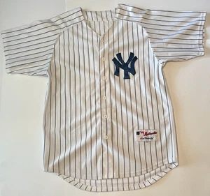 Authentic Majestic New York Yankees Mantel #7 Nadelstreifen Jersey Gr. 52 L/XL - Bild 1 von 5