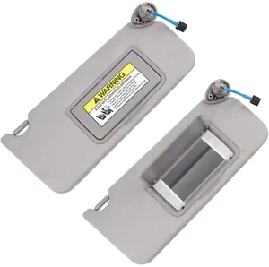 Gray Pair Sun Visor w/ Light & Mirror For Honda Accord  2008-2017 83280TA5A51ZA - Foto 1 di 18