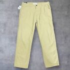 Field & Stream Men's Fleece Lined Canvas Khaki Pants Outdoor Beige Tan 38x32 NWT