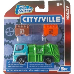 Turbo Wheels Action City 3-Piece Set City Services Vehicle - Picture 1 of 3