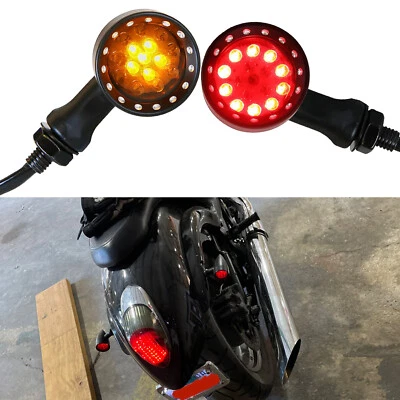 Intermitente de luz de giro LED para motocicleta para Kawasaki Vulcan 900 800 750 700 500 Foto 1 de 4