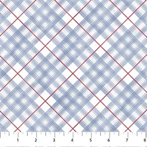 Franela de Navidad Little Donkey's de Northcott - Multi Plaid #F25329-10 Foto 1 de 1