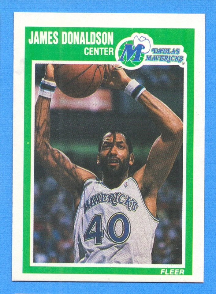 1989-90 Fleer #34 James Donaldson Mavericks - Image 1 of 1