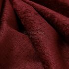 New Ruby Red Shimmer Textile Chenille Upholstery & Curtain Fire Retardent Fabric