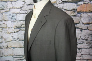 BROOKS BROTHERS 346 Stretch Mens Sport Coat Brown Black Mini Check 45 Regular - Picture 1 of 10