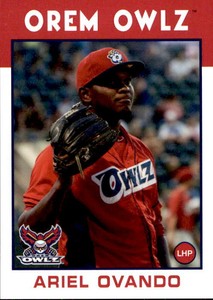 2016 Orem Owlz Grandstand #22 Ariel Ovando Dominican Republic DR Baseball Card