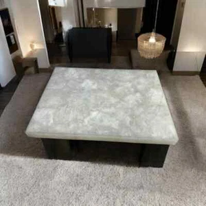 Losa de mesa de centro de cuarzo - Piedra duradera para encimeras y muebles - Imagen 1 de 9