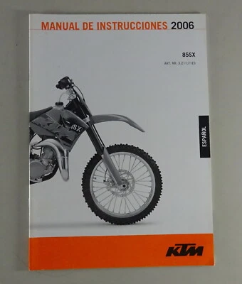 Manuale Di Istruzioni KTM 85 SX Modello Anno 2006 - Immagine 1 di 2