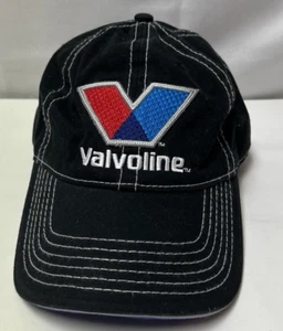 Valvoline Oil Company Hat Cap Black Adjustable Strapback - Picture 1 of 12