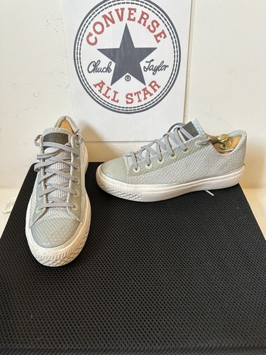 Scarpe da ginnastica Converse All Star grigie moderne Ox taglia UK 6 EU 38 5