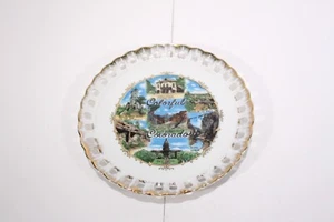 Plato decorativo vintage de 8" de recuerdo del estado de Colorado como nuevo con adornos dorados - Imagen 1 de 10