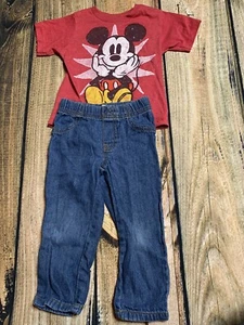 2T Mickey Mouse Outfit - Picture 1 of 3