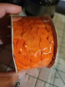 Orange Ric Rac 1/4" x 25 yardas - Imagen 1 de 2