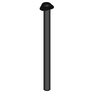 11102-00059= 1x Möbelfuß rund Ø60 H 900mm schwarz Element System Tischbein Tisch - Bild 1 von 2