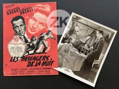 DARK PASSAGE Passagers de la nuit BOGART BACALL WB Film Noir DP + Photo  1947 - Photo 1/2