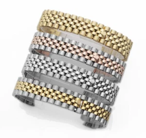 New 20mm Solid Steel Strap Bracelet Replacement Watch Band For Rolex Oyster - Picture 1 of 6