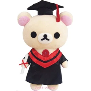 Figura de Peluche 12.5" Korilakkuma Graduación Juguete de Peluche Oso Blanco Rilakkuma - Imagen 1 de 2