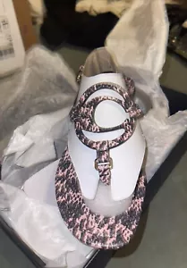 Sandali Coach Jeri Snakeskin Thong (nuovi con scatola e confezione, taglia 8). - Foto 1 di 9