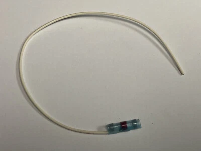 Soldersleeve Shield Terminator w/Wire 2.7mm PVDF Raychem SO63-1-55-22-9 - Image 1 of 2