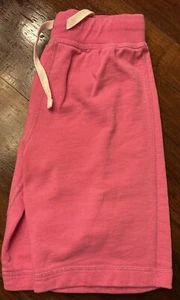 Hanna Andersson 130 Girls Hot Pink Drawstring Sweat Shorts Size 8 - Picture 1 of 3