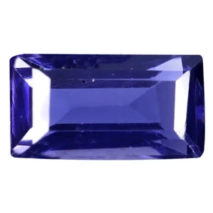 0.79 ct Exquisite Octagon Cut (8 x 4 mm) (Un-Heated) Vivid Blue Iolite Gemstone - Picture 1 of 2